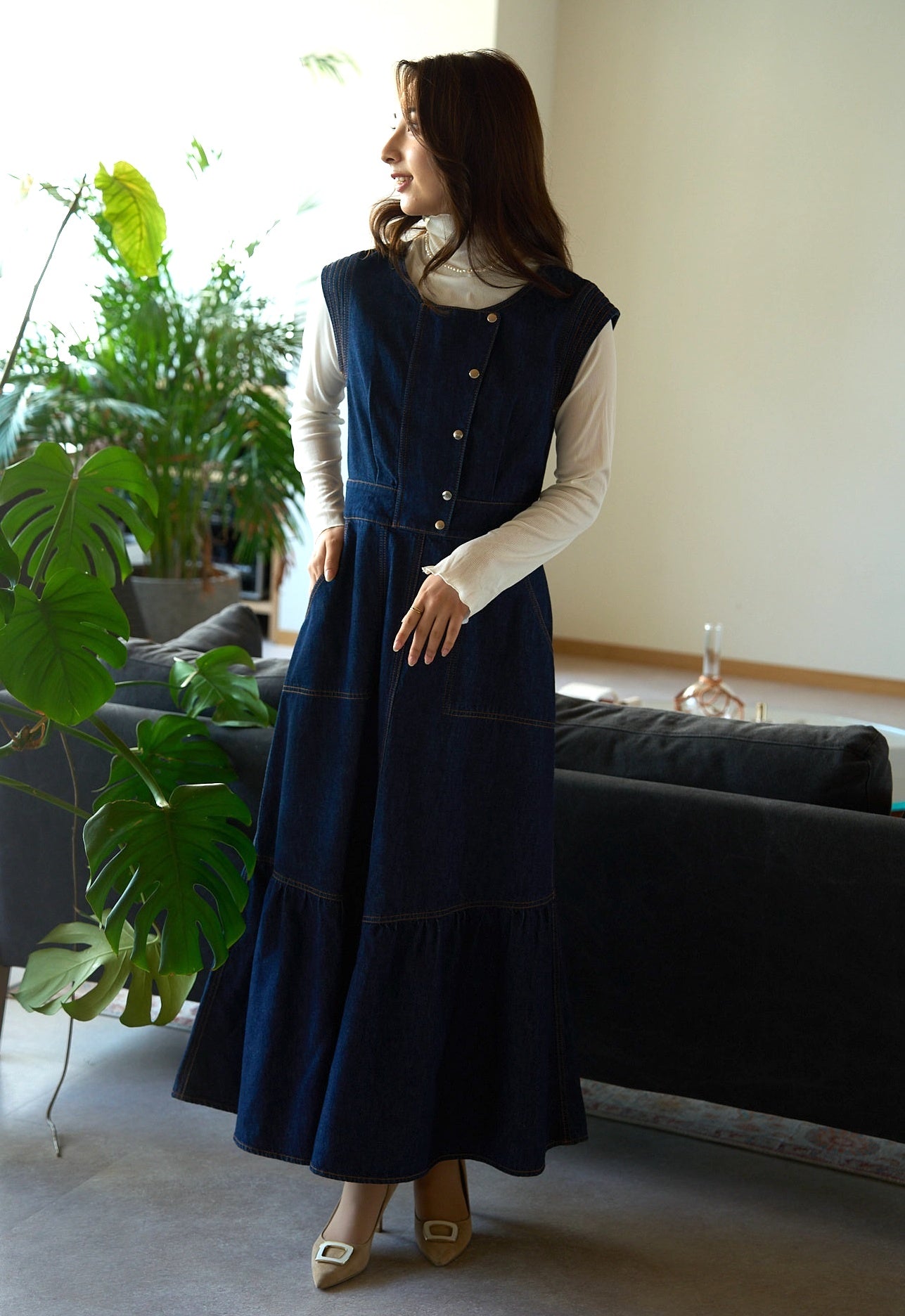 micofill デニムジャンスカ【2024/7月クールドラマ着用商品】