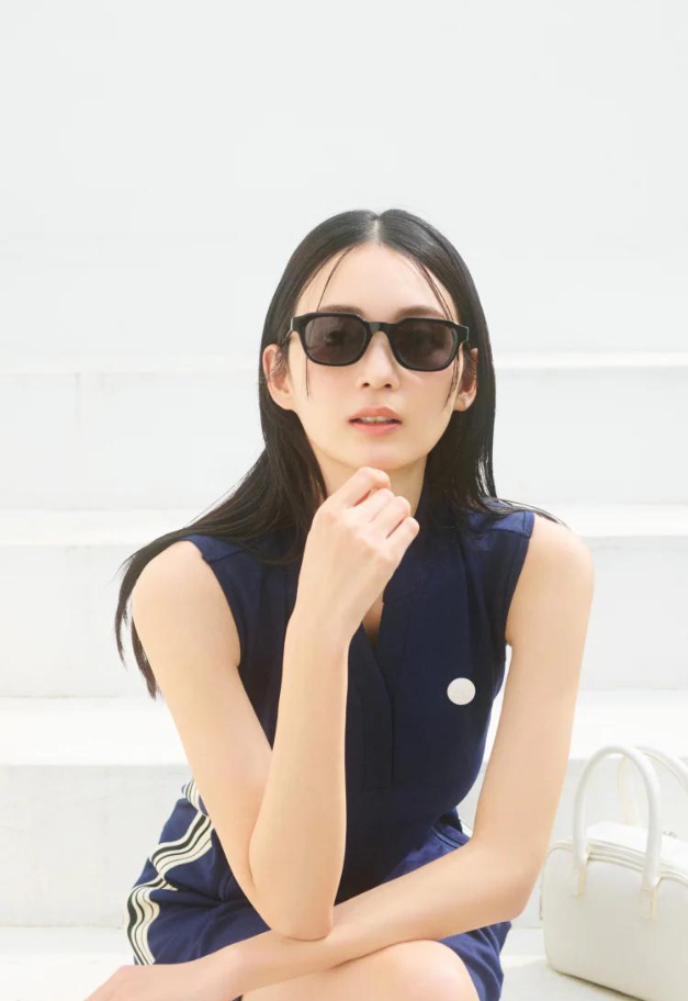 LE.NAN Side Striped Sleeveless Golf Dress【NAVY】
