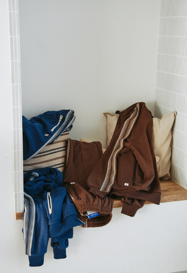 RUSSELL ATHLETIC Classic Jersey Track Pants【残NAVY M1点】