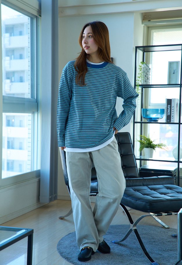 RYE TENDER MERCER L/S TEE - STRIPE