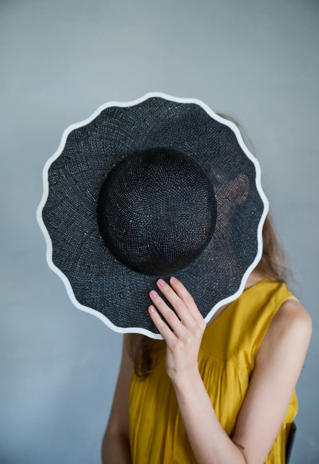 TAH scalloped hat