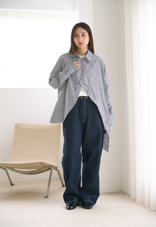 ANREALAGE BALL STRIPE SHIRT【UNISEX】