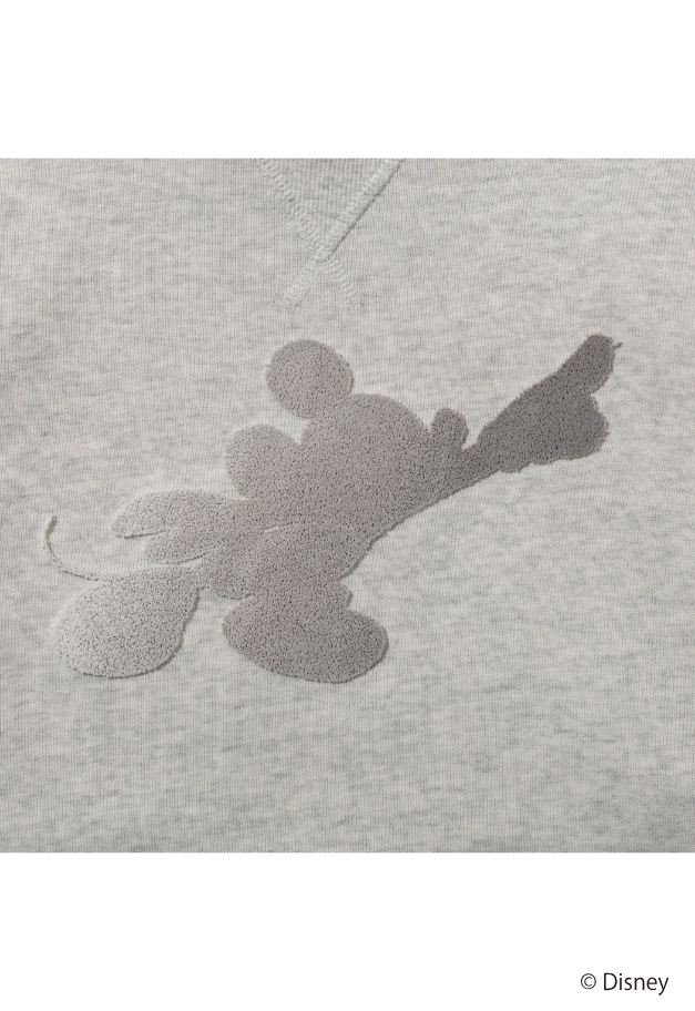 1PIU1UGUALE3 RELAX【MICKEY】 GRADIENT EMBROIDERED HOODIE