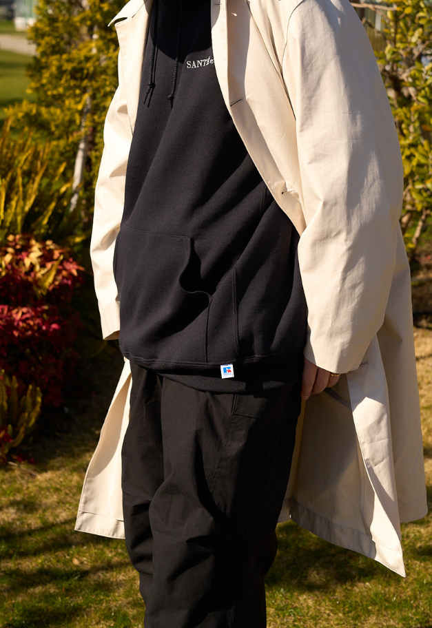 【別注 SANTÉ et NOEL限定/RESTOCK】RUSSELL ATHLETIC ロゴ刺繍スウェットフーディ