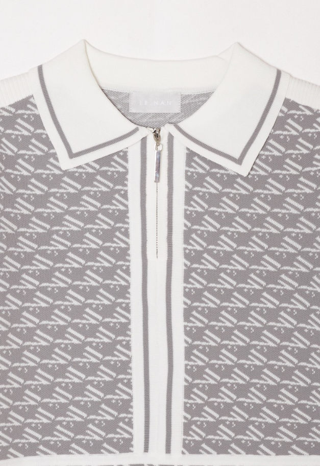 LE.NAN Logo zip one-piece