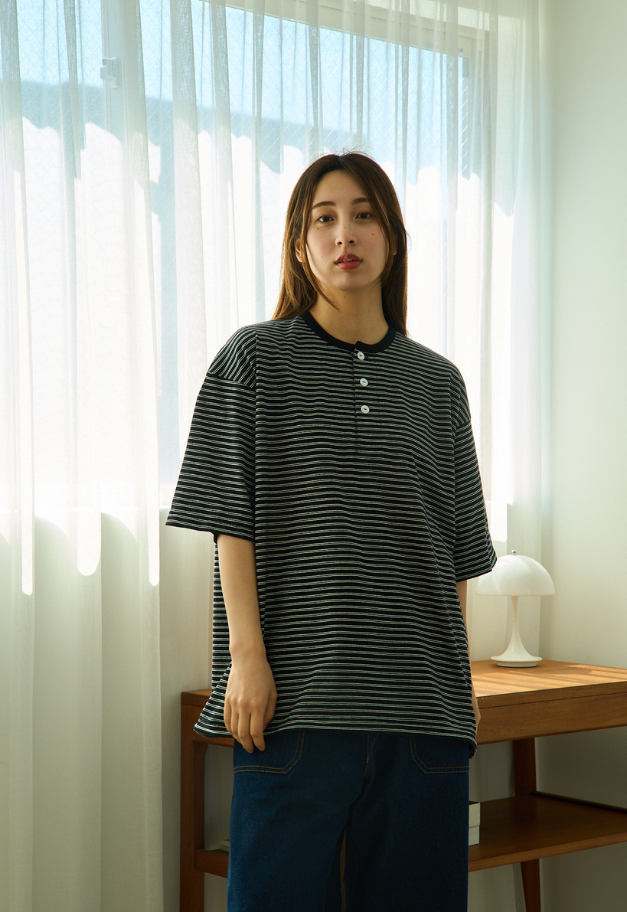 Healthknit Classic Border Jersey Henley