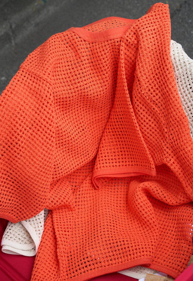 ARMY TWILL COTTON MESH TEE