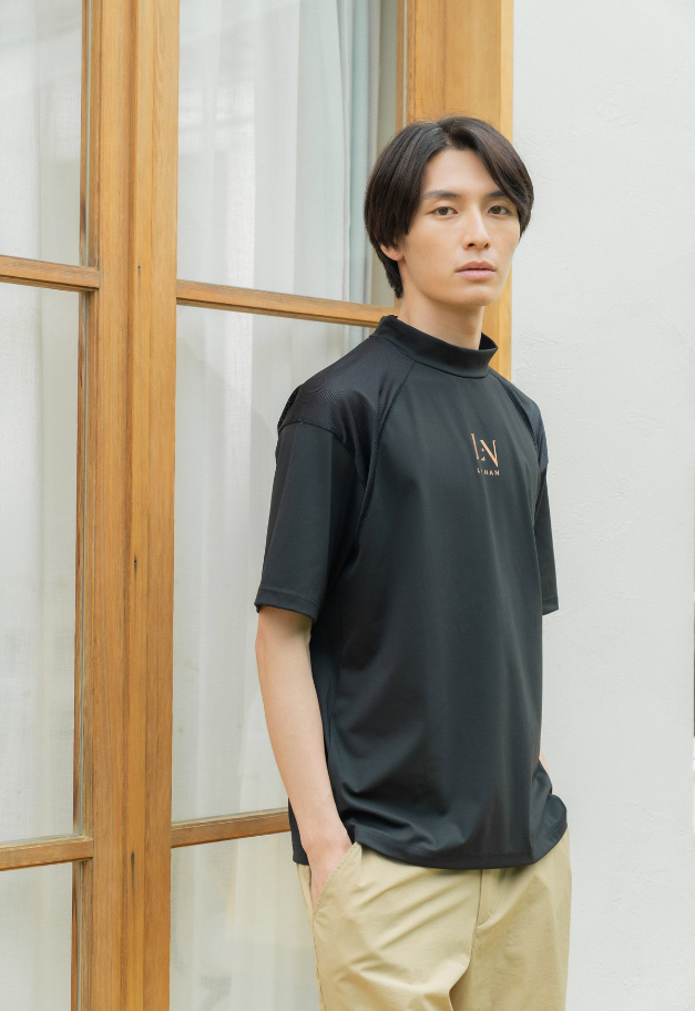 LE.NAN Logo Tape Mock-neck【UNISEX】