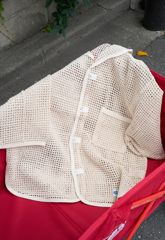 ARMY TWILL COTTON MESH SHIRT