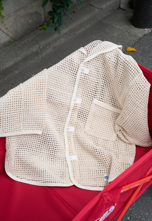 ARMY TWILL COTTON MESH SHIRT