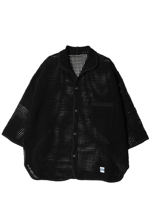 ARMY TWILL COTTON MESH SHIRT