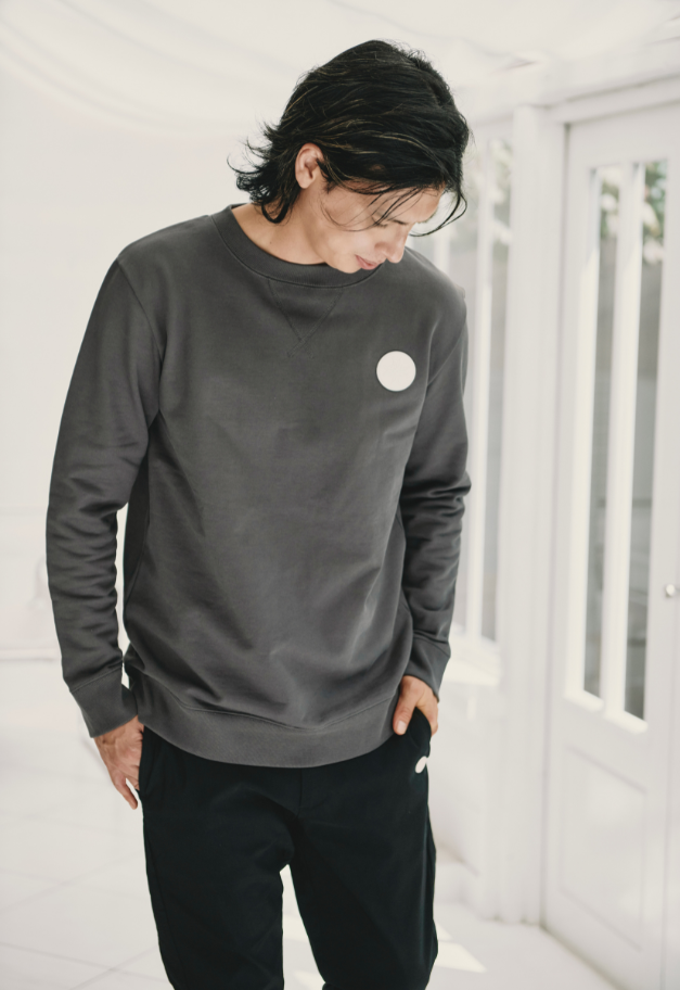 LE.NAN HEAVYWEIGHT CREW-NECK