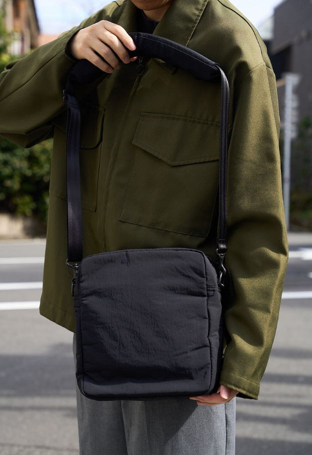 PORTER CLASSIC SHEEN NYLON NEWTON MINI SHOULDER BAG