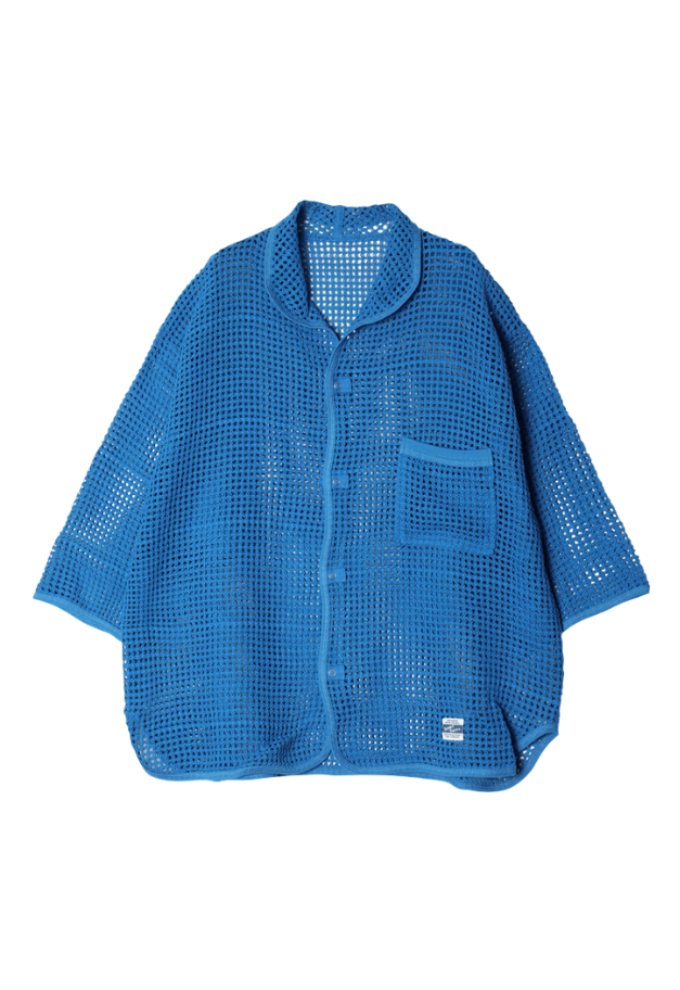 ARMY TWILL COTTON MESH SHIRT