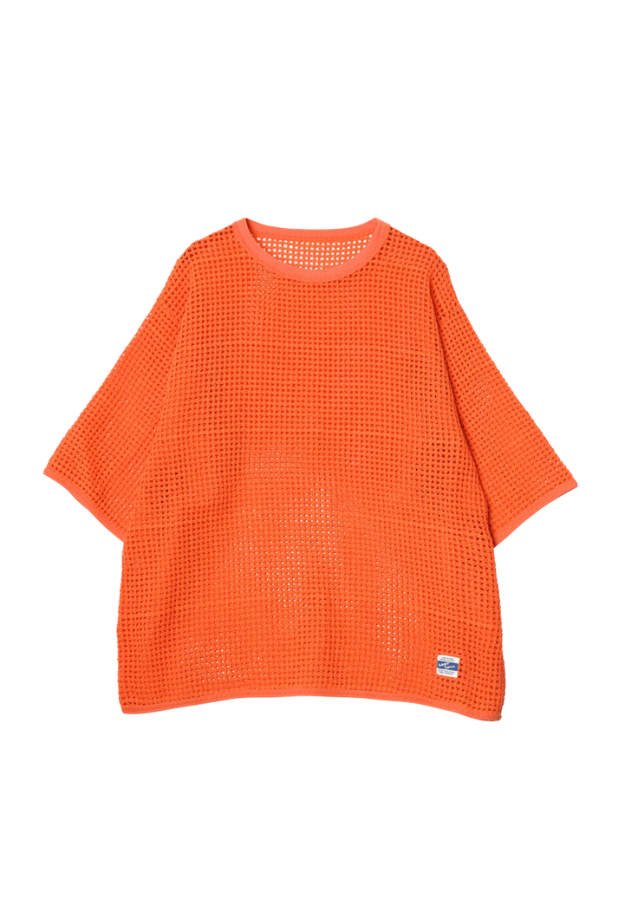 ARMY TWILL COTTON MESH TEE