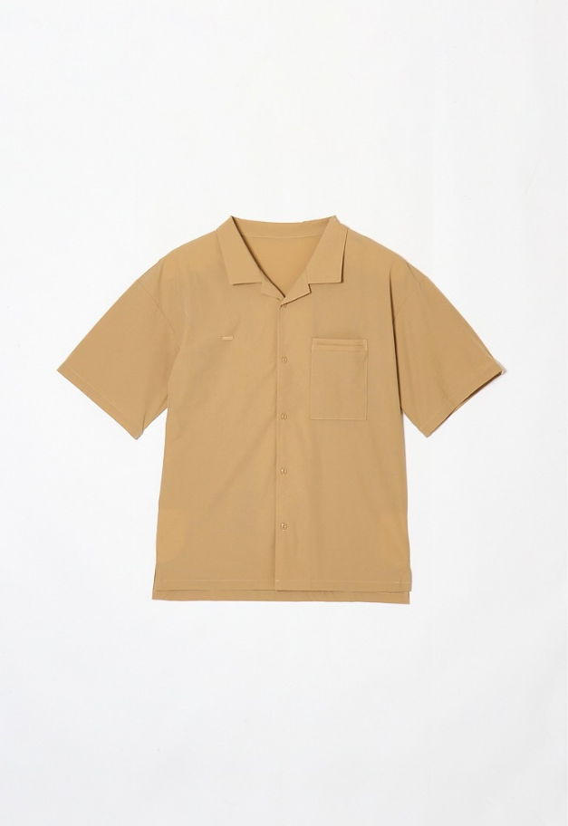 LE.NAN Mens Relax Open Collar Shirt