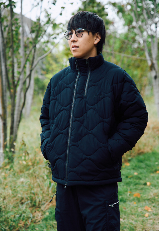 &MOSS 2WAY MATTE STRETCH QUILTED JACKET