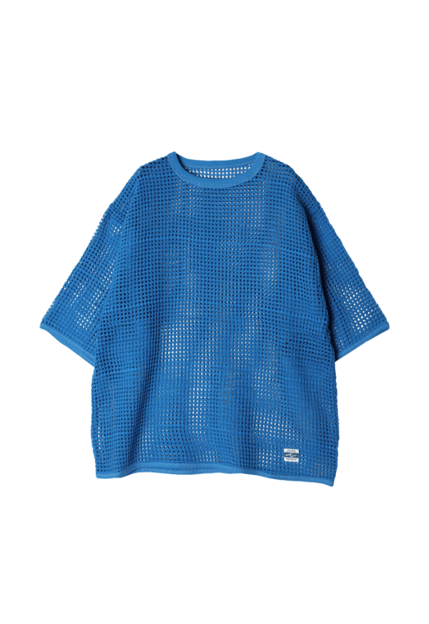 ARMY TWILL COTTON MESH TEE