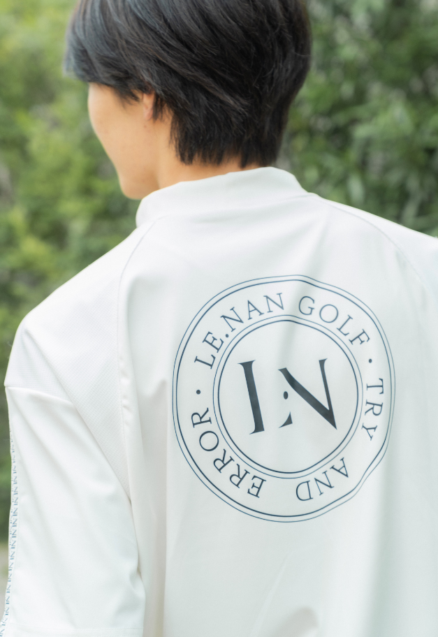 LE.NAN Logo Tape Mock-neck Side line【UNISEX】