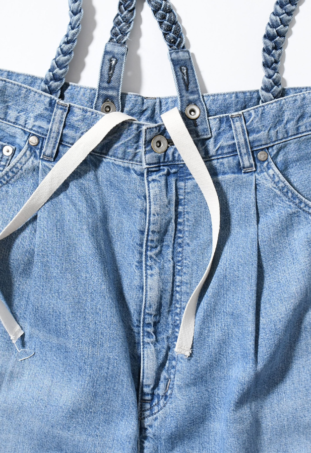 JOHNBULL DENIM SUSPENDER TANK PANTS