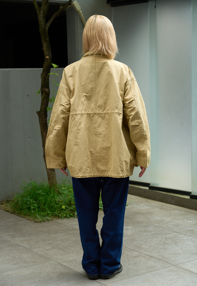 ARMY TWILL COTTON NYLON STAND COAT