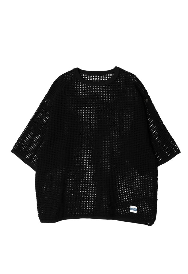 ARMY TWILL COTTON MESH TEE