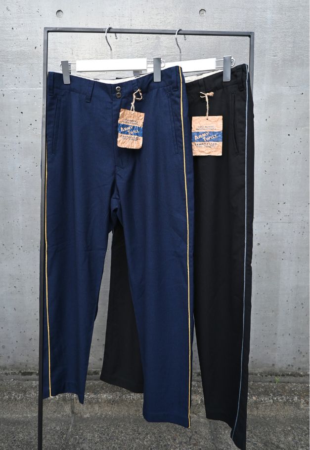ARMY TWILL TR PARADE PANTS【残りNAVY M1点/BLACK 各1点】
