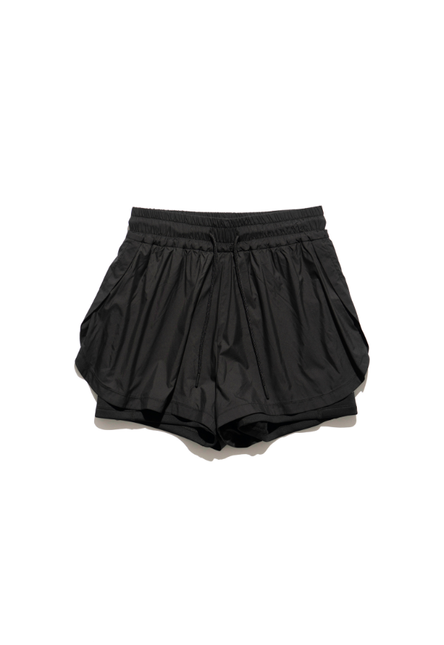 &MOSS 【クーポン割引】LAYARED ACTIVE SHORTS【残S 1点】