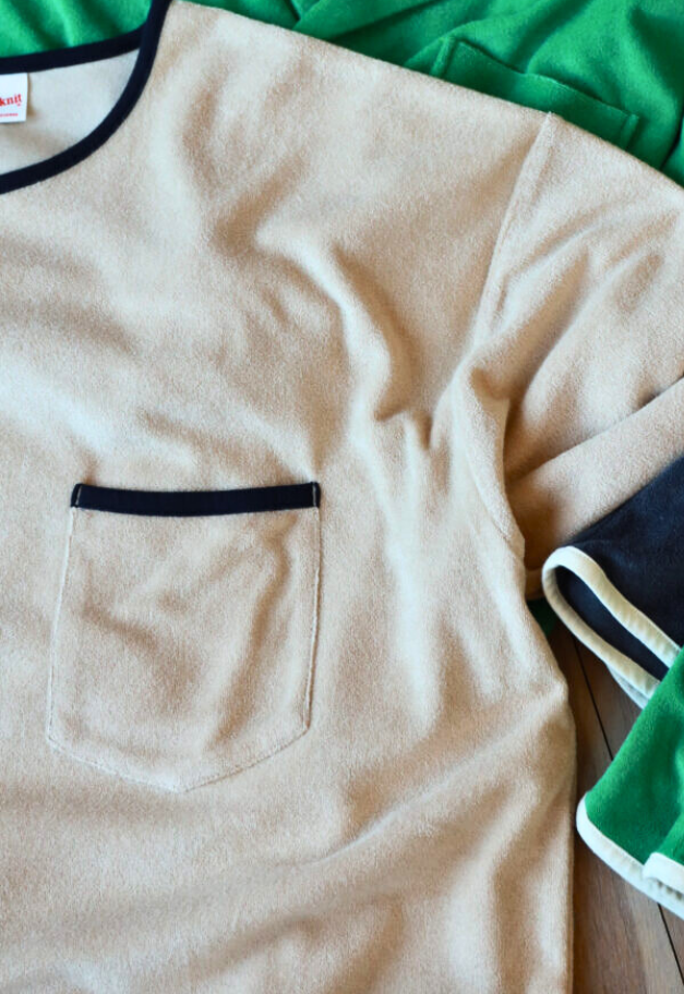 Healthknit Tri-Blend Pile Crew S/S w/Pocket