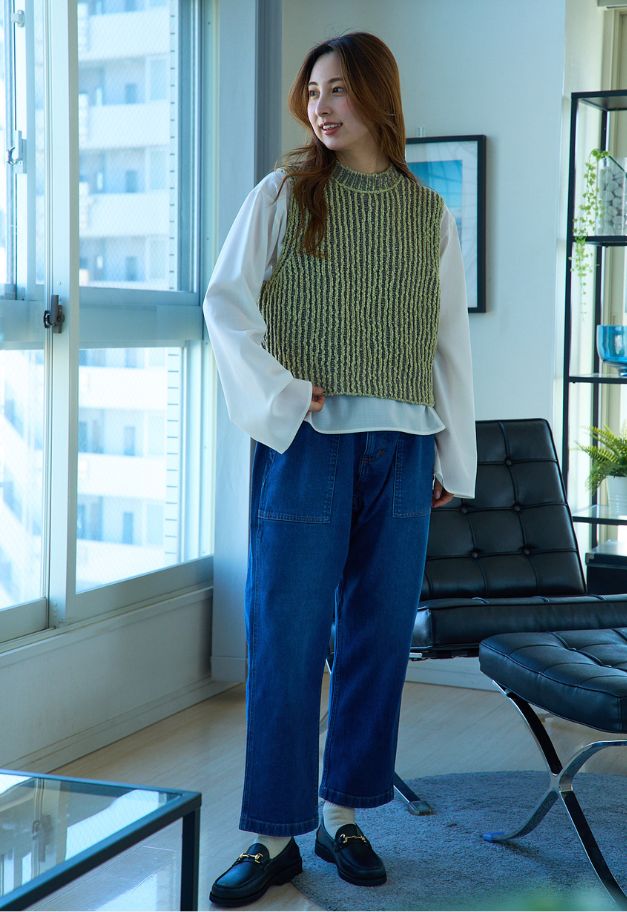 Gramicci STRETCH DENIM LOOSE TAPERED PANT