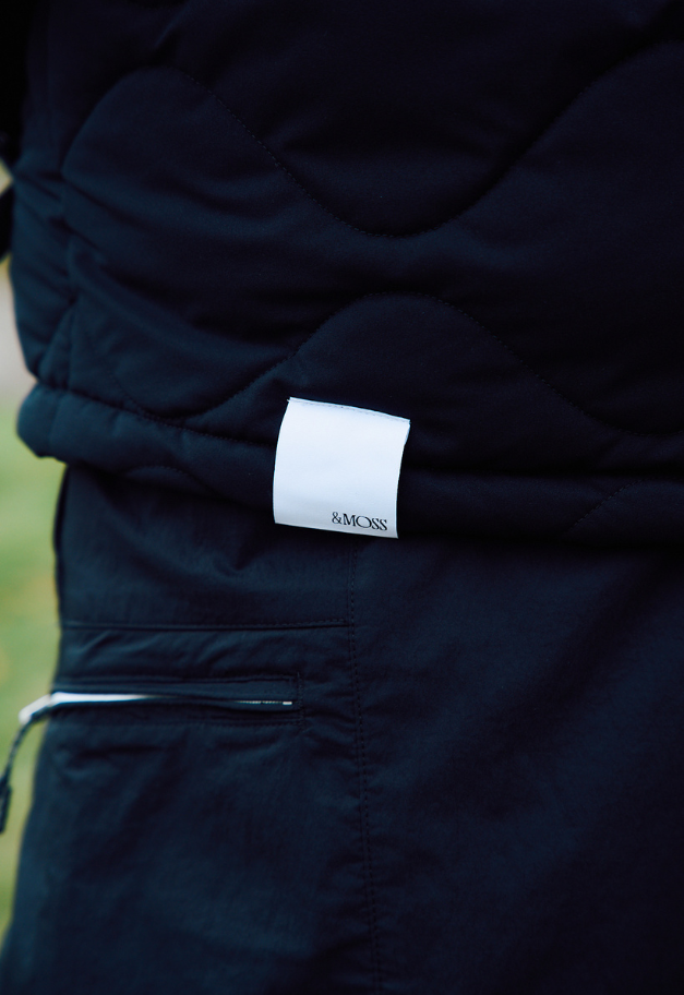 &MOSS 2WAY MATTE STRETCH QUILTED JACKET