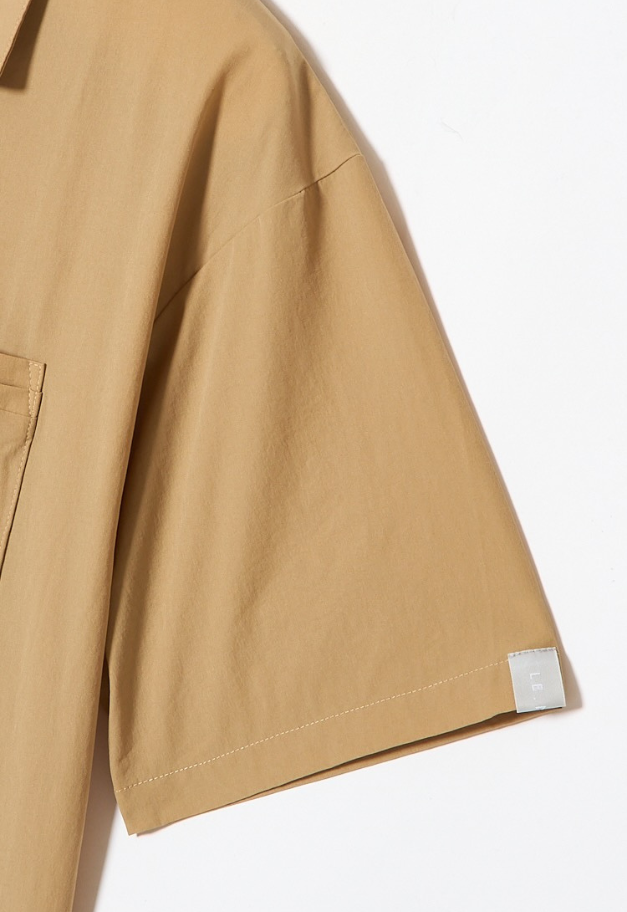 LE.NAN Mens Relax Open Collar Shirt