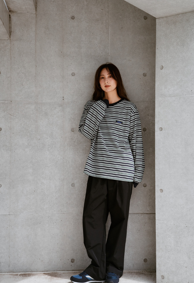 THOUSANDMILE LONG SLEEVE T BORDER