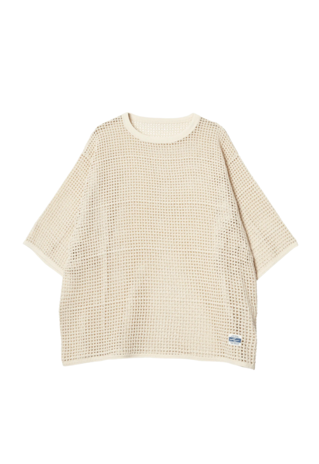 ARMY TWILL COTTON MESH TEE
