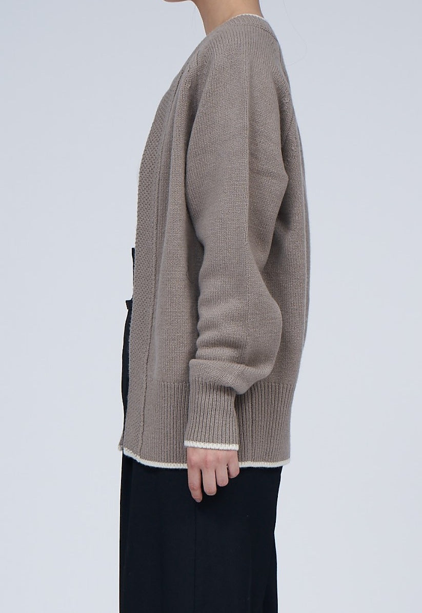 ANNUAL MOSS STITCH CARDIGAN