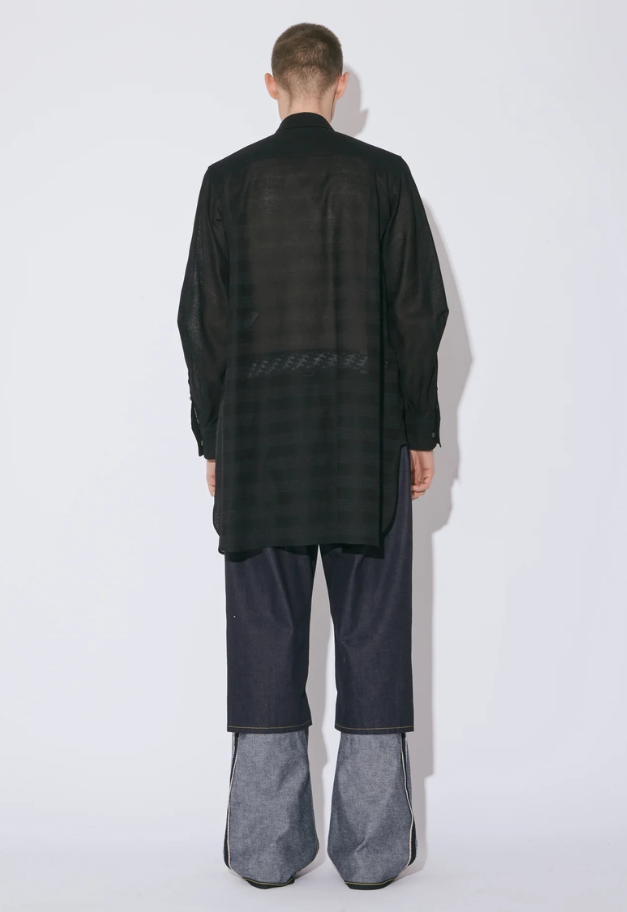 beautiful people selvedge denim flip hem pants