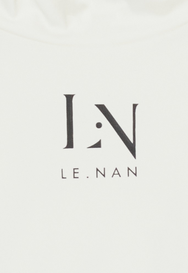 LE.NAN Logo Tape Mock-neck Side line【UNISEX】
