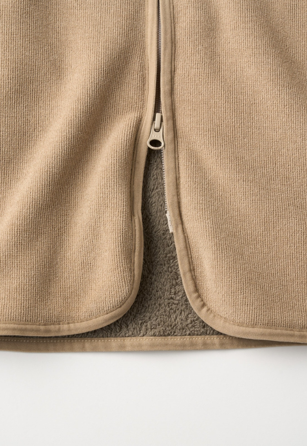 THOUSANDMILE KNIT FLEECE ZIP CARDIGAN