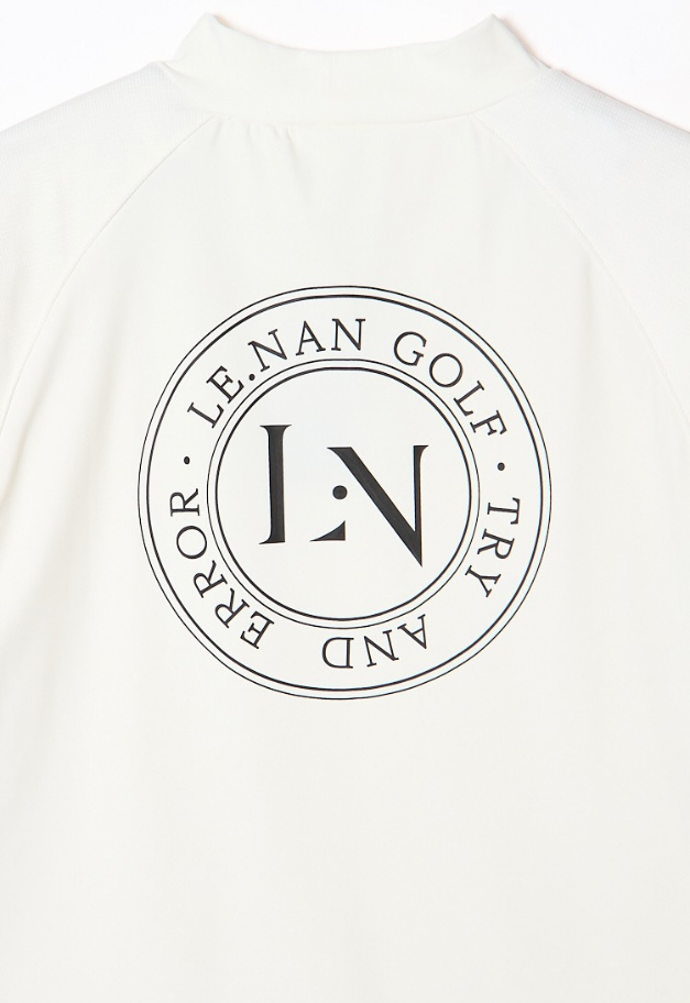 LE.NAN Logo Tape Mock-neck Side line【UNISEX】