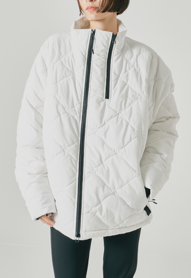 &MOSS 2WAY MATTE STRETCH QUILTED JACKET