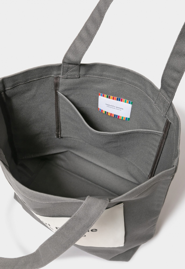 beautiful people SDGs name tag tote bag