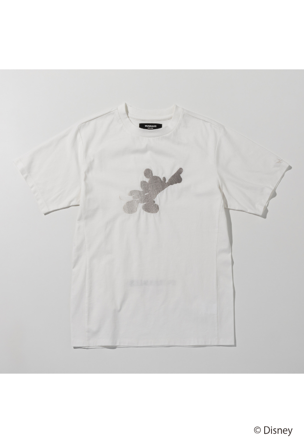 1PIU1UGUALE3 RELAX【MICKEY】 GRADIENT EMBROIDERED T-SHIRT