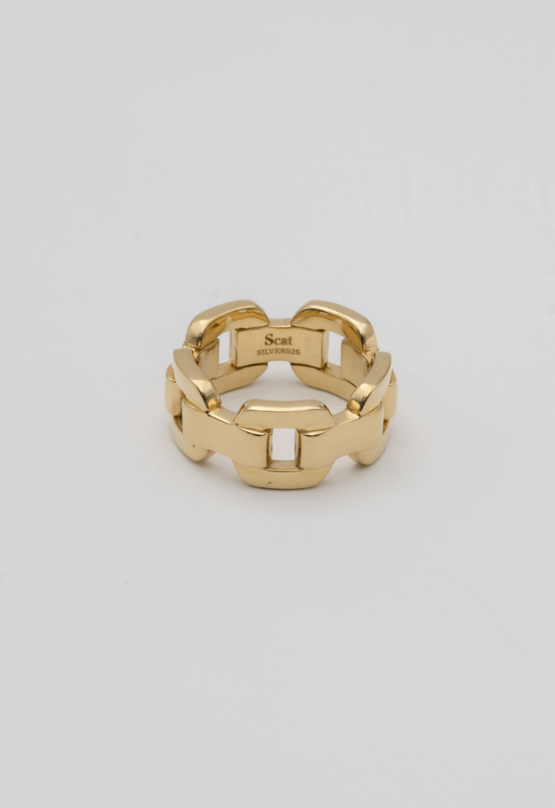 Scat "Chain" link ring【GOLD】