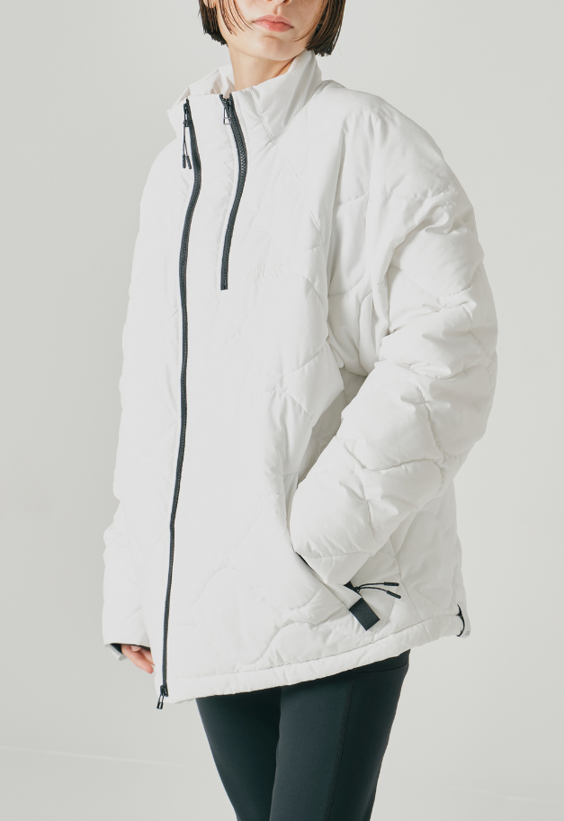 &MOSS 2WAY MATTE STRETCH QUILTED JACKET