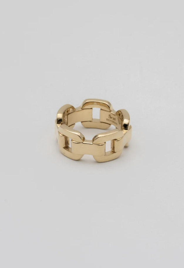 Scat "Chain" link ring【GOLD】