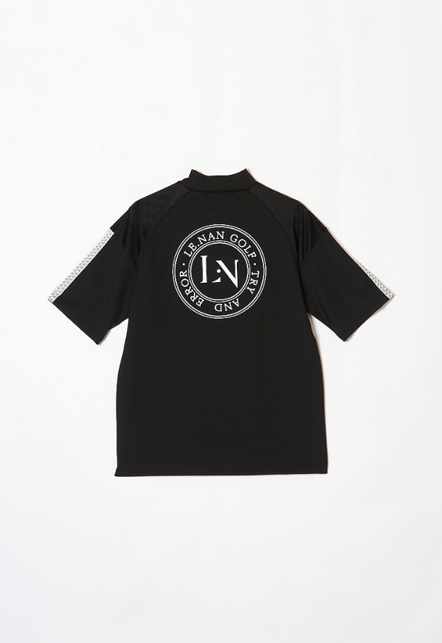 LE.NAN Logo Tape Mock-neck Side line【UNISEX】