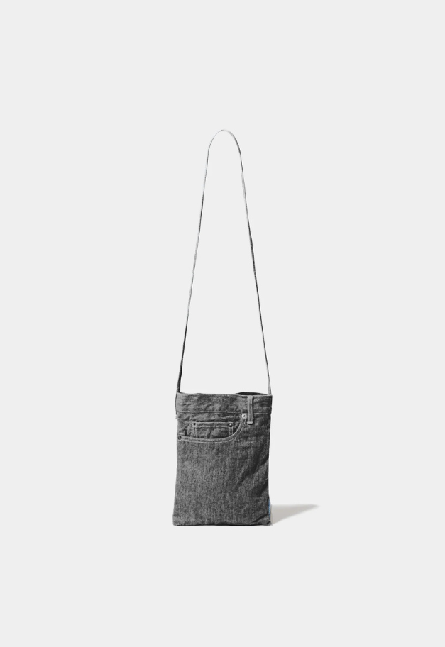 beautiful people excerption denim bleached sacoche
