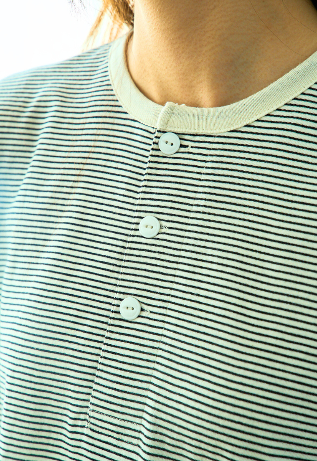 Healthknit Narrow Border Jersey Henley