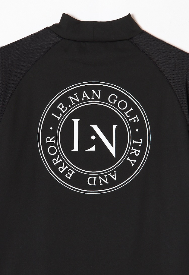 LE.NAN Logo Tape Mock-neck Side line【UNISEX】