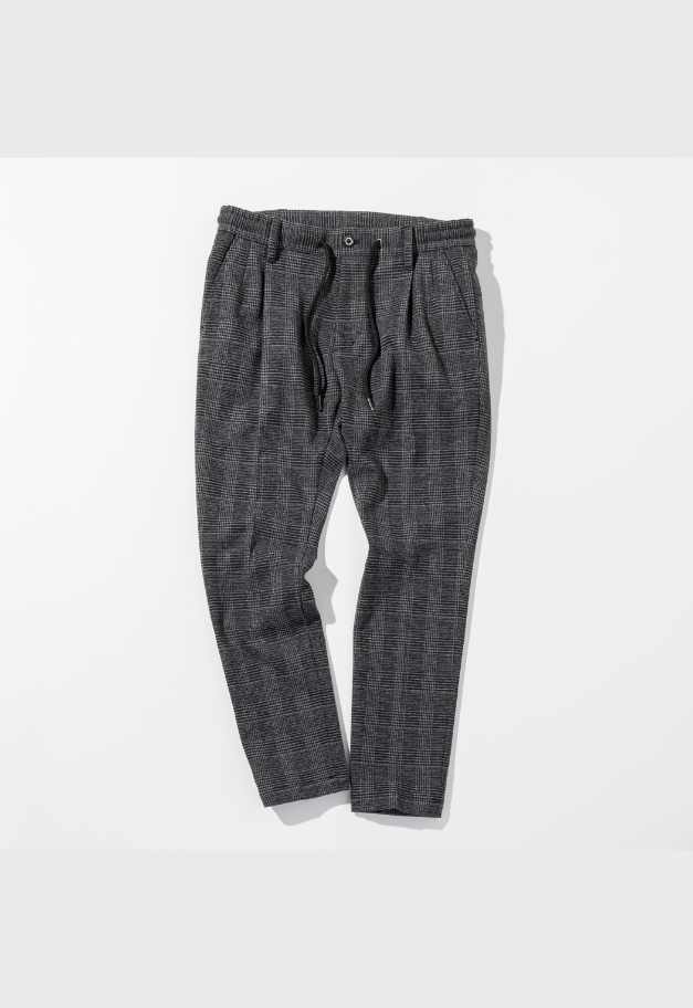 1PIU1UGUALE3 RELAX GLEN CHECK SLACKS【予約商品】